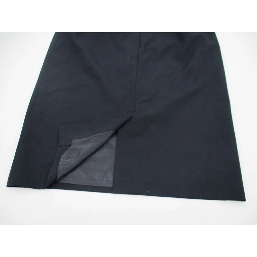 Uniqlo Womens Skirt 4 Black Zipper Straight Casual Lined Preppy Business Classic